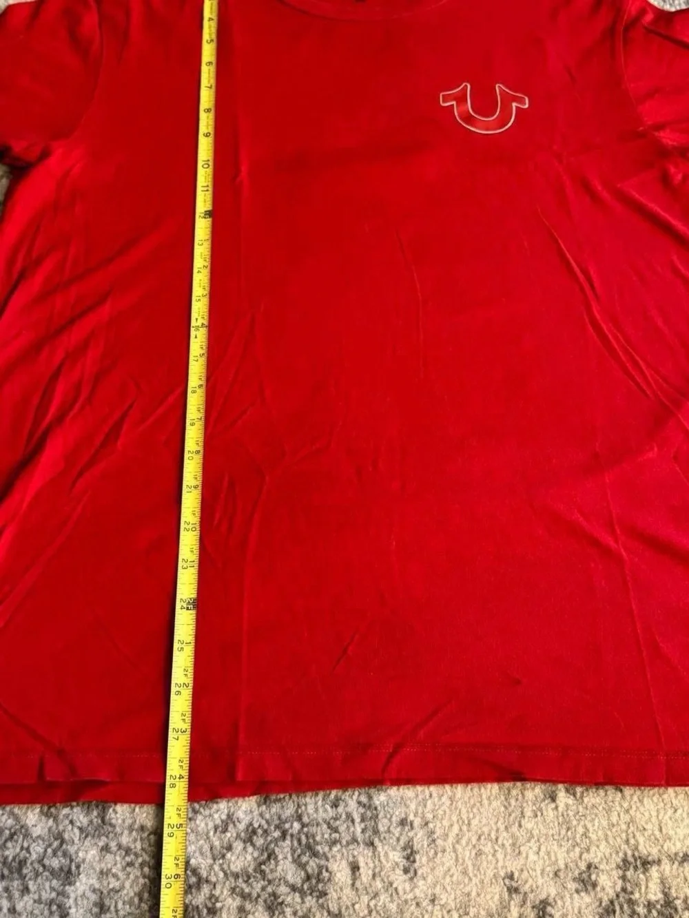 True Religion Red Tee Shirt Size XL